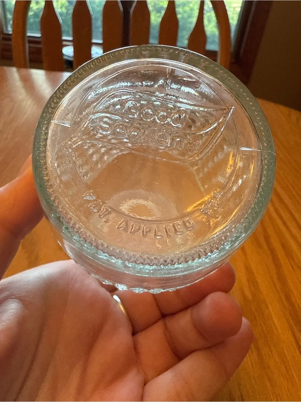 Good Seasons clear glass